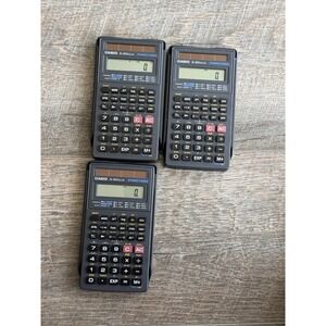 Lot 3pc CASIO FX-260 Solar Fraction Scientific Calculator Tested And Working100%